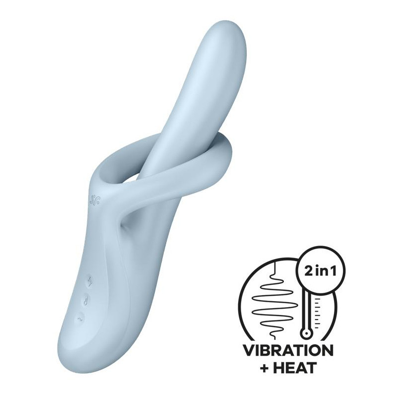 Satisfyer Vibro Rabbit Heat Flex 4 Bleu